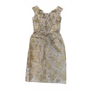 Vintage Jay Herbert Gold Applique/Embroidery Dress